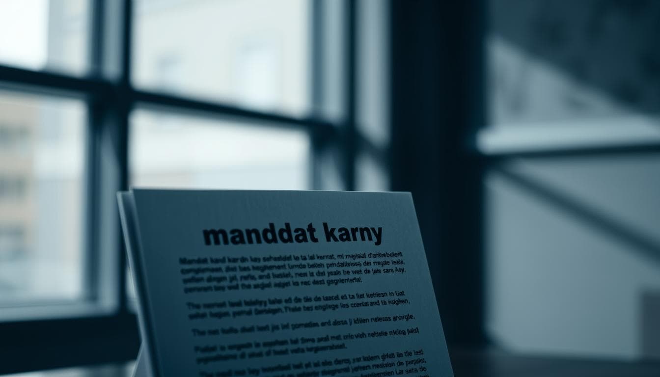 Co to jest mandat karny